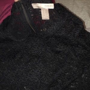 lace black shirt